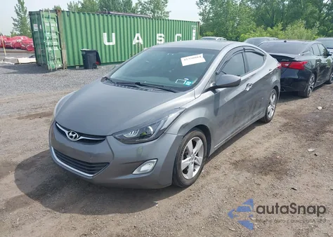 2013 Hyundai Elantra Gls/Limited from USA, damaged, VIN 5NPDH4AE2DH286311